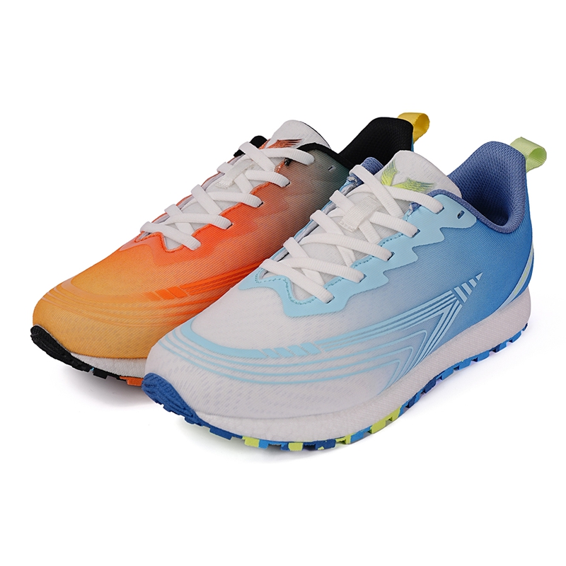 IFXRN Running Shoes Unisex Right Orange Red Blue White Left Blue White
