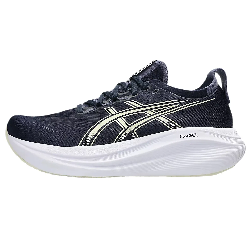 ASICS GEL NIMBUS 27 Fabric Low top Casual Training Racing Running Shoes Men's Blue