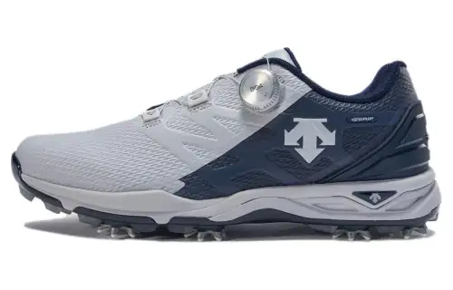 DESCENTE GOLF Comfortable Round Toe Abrasion Resistant Low top Golf Shoes Men's Dark Gray