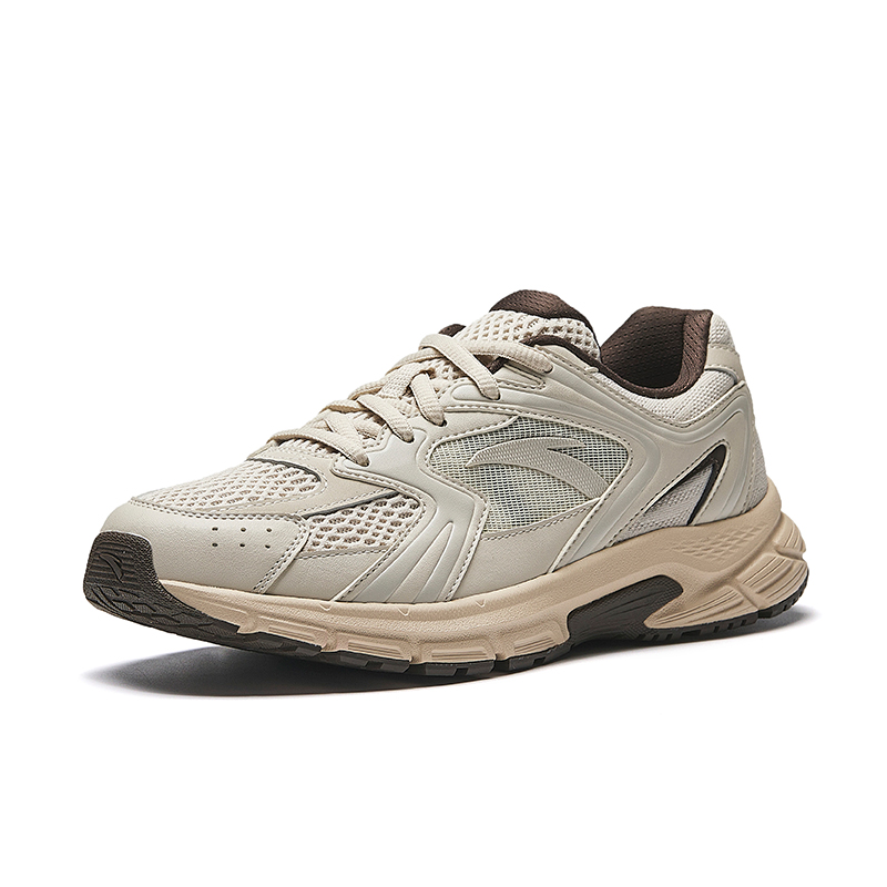 Anta Height Increasing Lightweight Breathable Low top Casual City Commuting Running Shoes Women’s Brown Gray