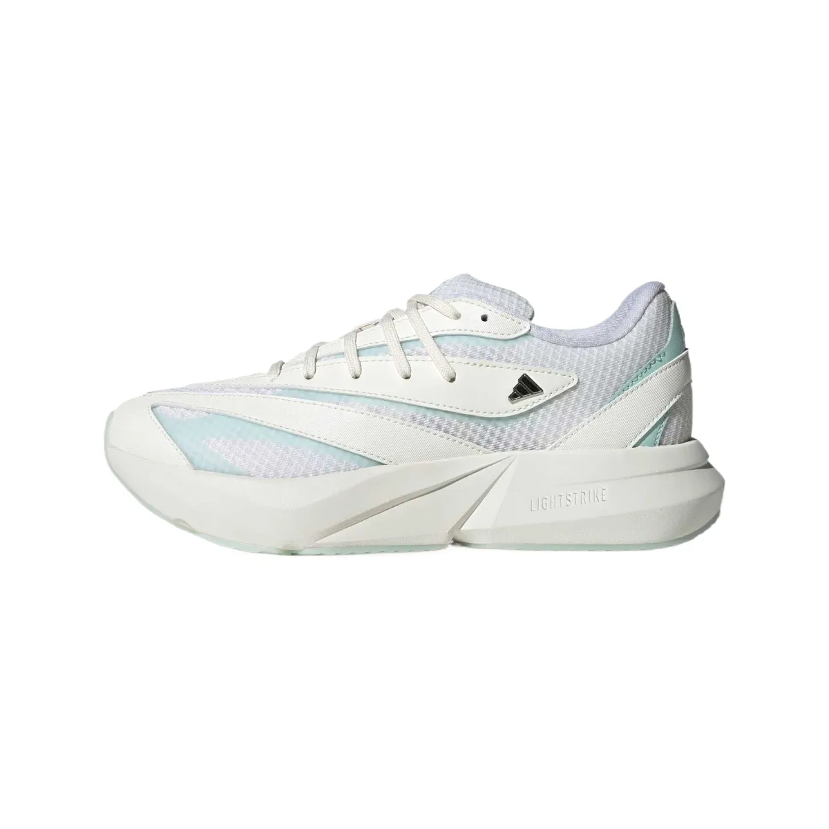 Adidas LIGHTBLAZE Textile, Synthetic Leather Abrasion Resistant Rebound Low top Running Shoes Women's Bright White