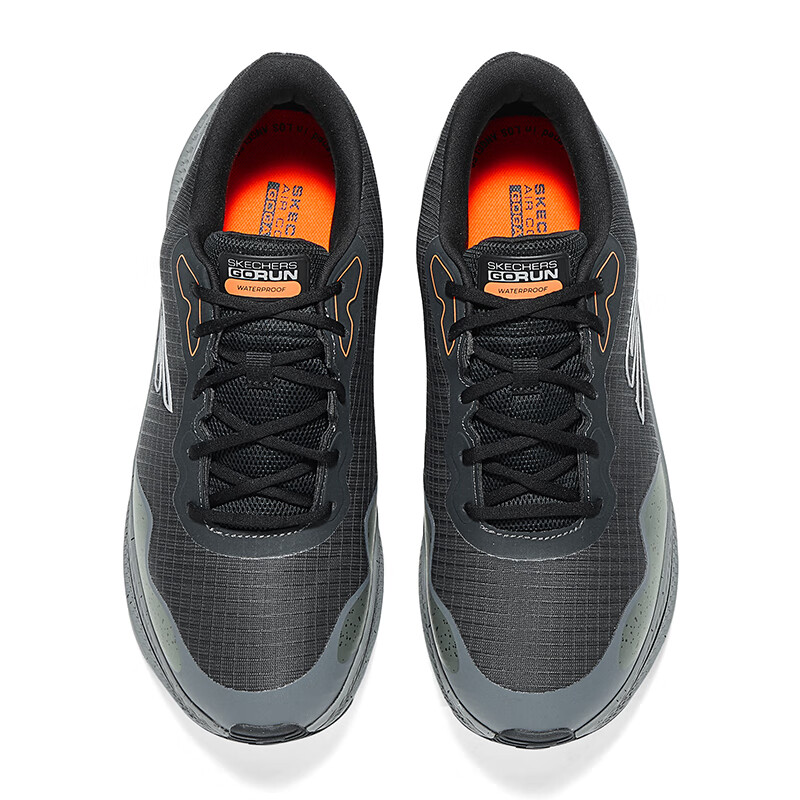 Skechers GO RUN Comfortable Low top Running Shoes Men’s Black Gray
