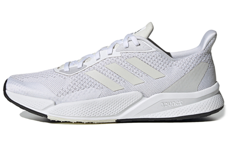 Adidas X9000l2 sports shock-absorbing anti-slip low-top casual running shoes men's white and black
