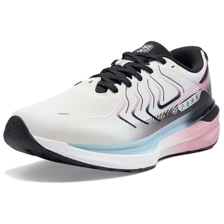 XTEP Wind And Fire 28 Fabric Cushioning Slip Resistant Low top Running Shoes Women’s White Pink Black