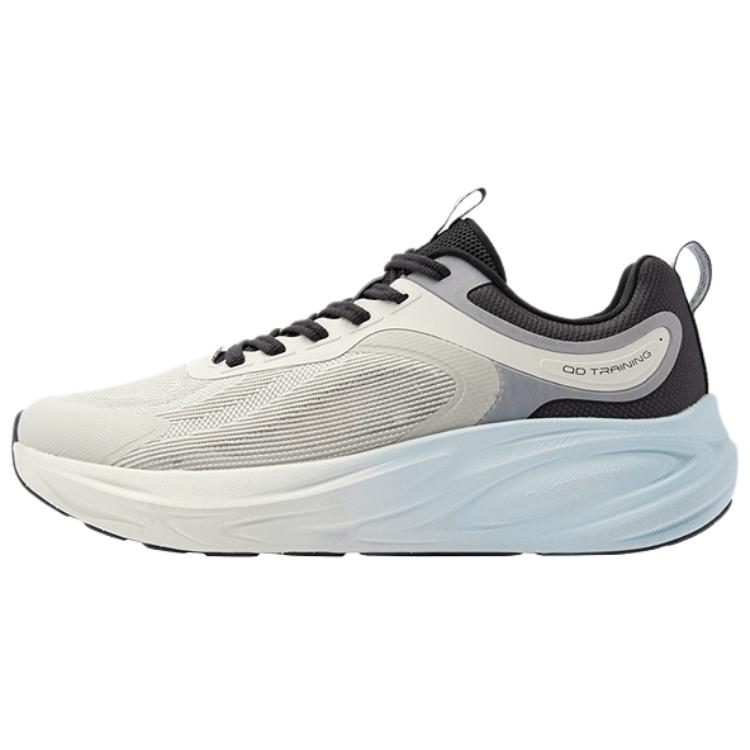 QIAODAN Cushioning, Wear Resistant Low top Casual Training Running Shoes Men’s Gray Blue