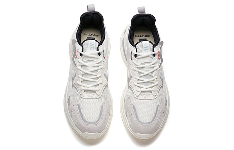 Anta Casual Breathable Abrasion Resistant Slip Resistant Low top Running Shoes Men’s Floating Cloud Gray