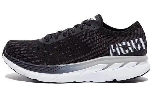 HOKA ONE ONE Clifton 5 Running Shoes Men's Low Top Black/White