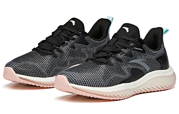 ANTA Running Shoes Women’s Low Top Black/Glacier Blue/Gray