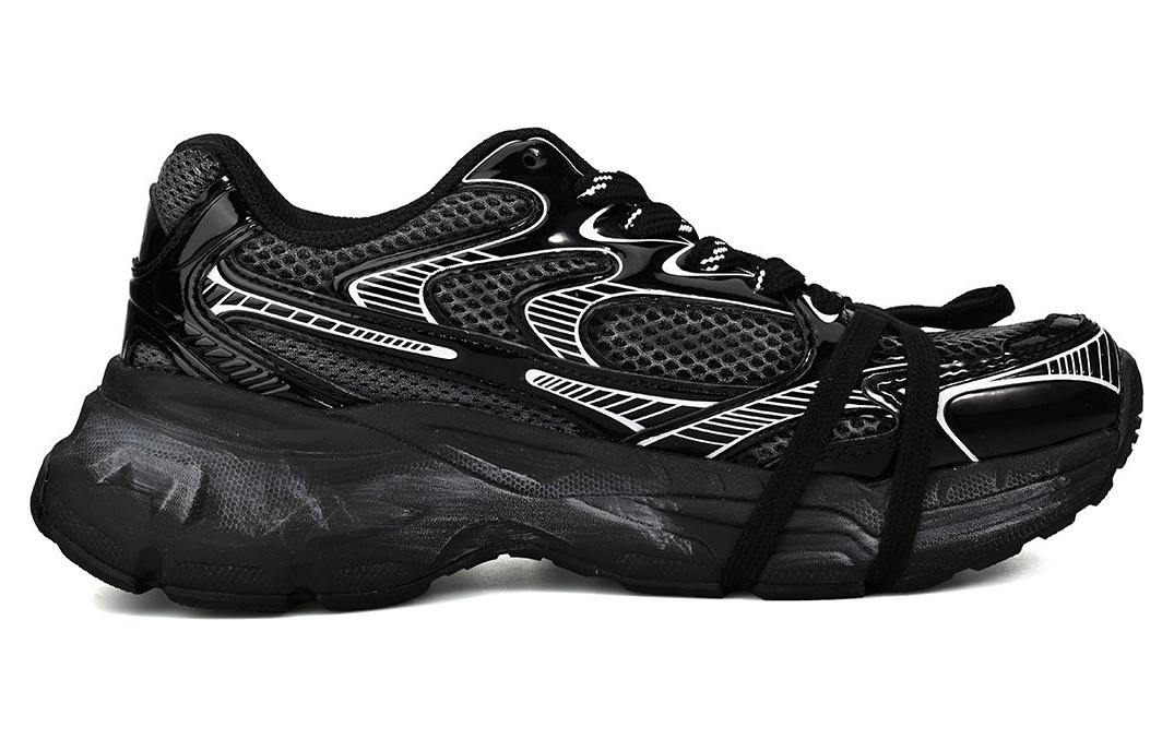 Kappa Mesh Low top Casual Running Shoes Unisex Black