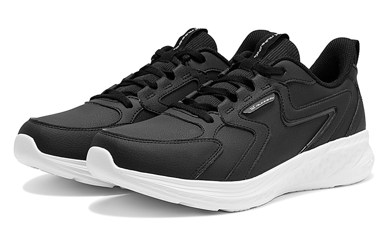 361° Cushioning, Wear Resistant Low top Running Shoes Men’s Black White
