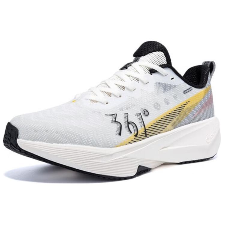361° Abrasion Resistant Rebound Breathable Low top Sprint Running Shoes Men’s White Black Yellow