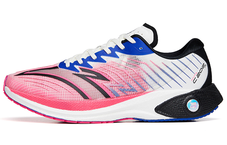 Anta C202 4.0 Nitrogen Technology Breathable And Lightweight Low top Running Shoes Men’s White Black Pink
