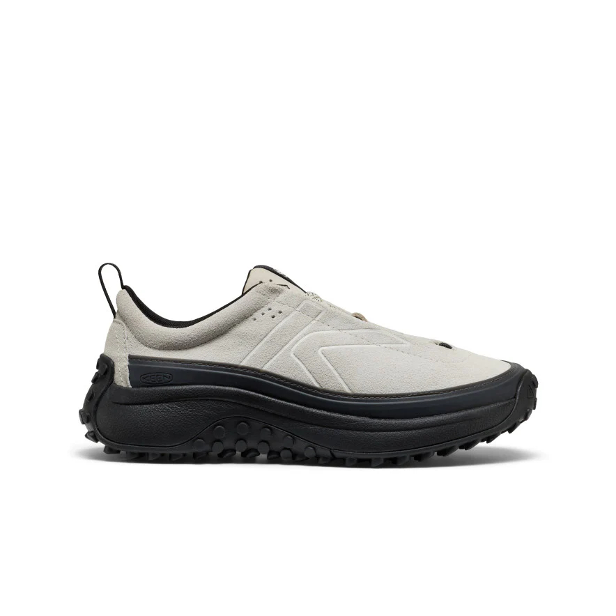 KEEN Mino Leather Low top Casual Trail Running Shoes Women’s Silver Birch White