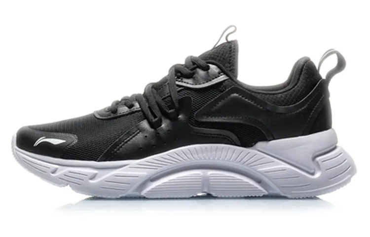 Li Ning Cushioning Low top Running Shoes Unisex Black