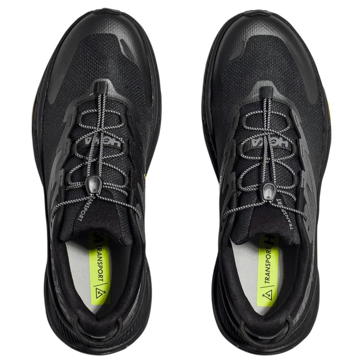 HOKA ONE ONE Transport Slip Resistant Abrasion Resistant Low top Casual Running Shoes Men’s Black
