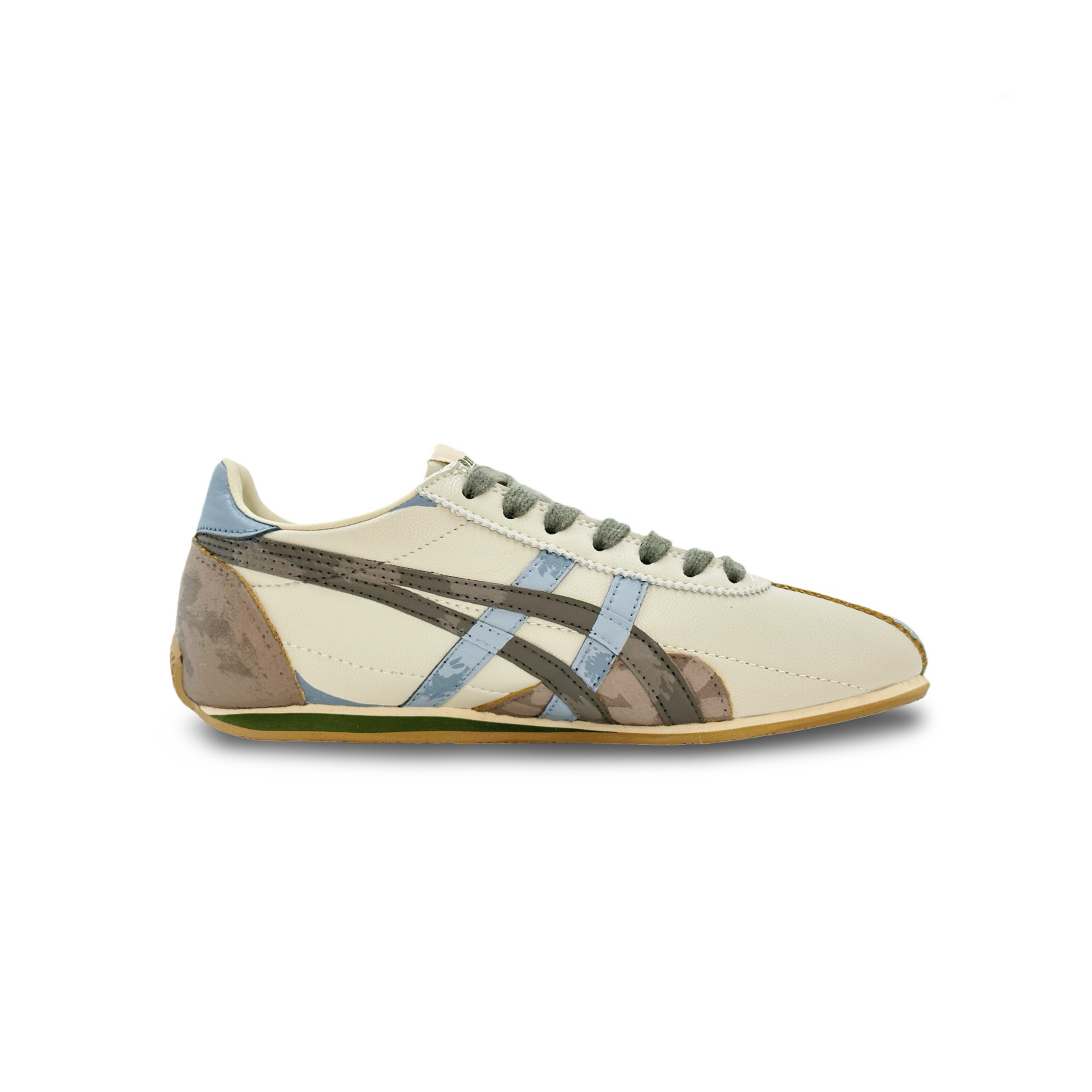 Onitsuka Tiger Runspark Wear resistant And Lightweight Low top Casual Running Shoes Unisex Brown