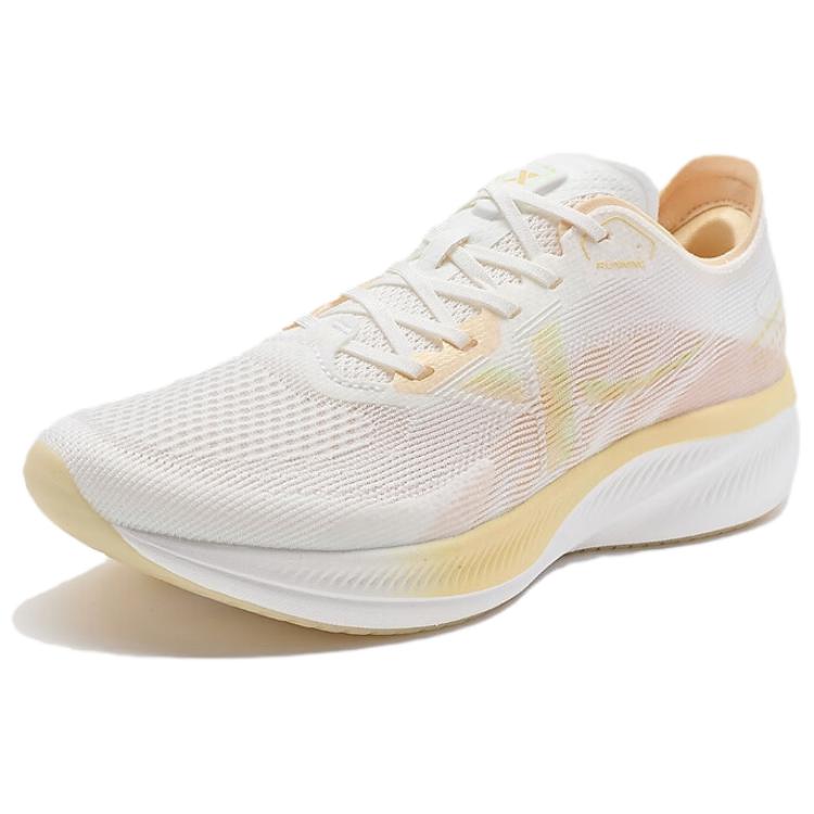 XTEP Comfortable And Trendy Cushioning Breathable Low top Running Shoes Women’s White Orange