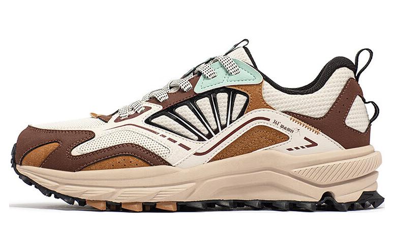 361° Mesh Abrasion Resistant Breathable Low top Running Shoes Men’s Beige Brown
