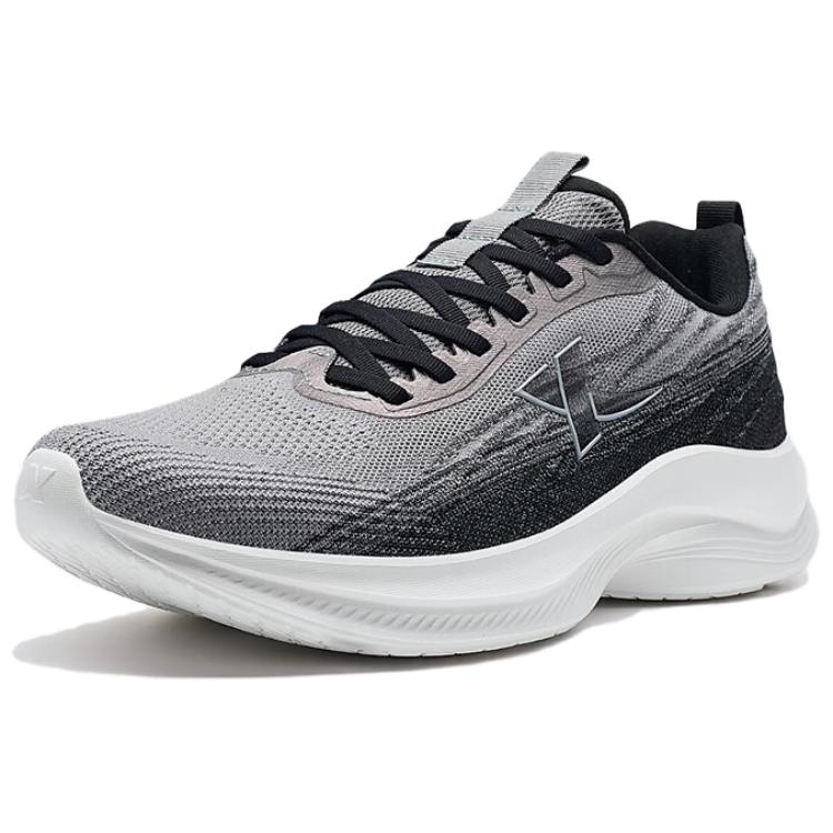 XTEP Breathable And Resilient Low top Running Shoes Men’s Gray Black