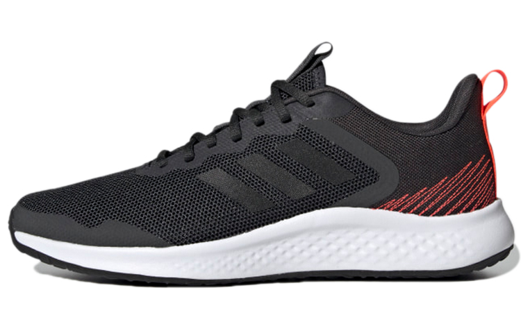 Adidas Fluidstreet Low top Running Shoes Men's Black Red