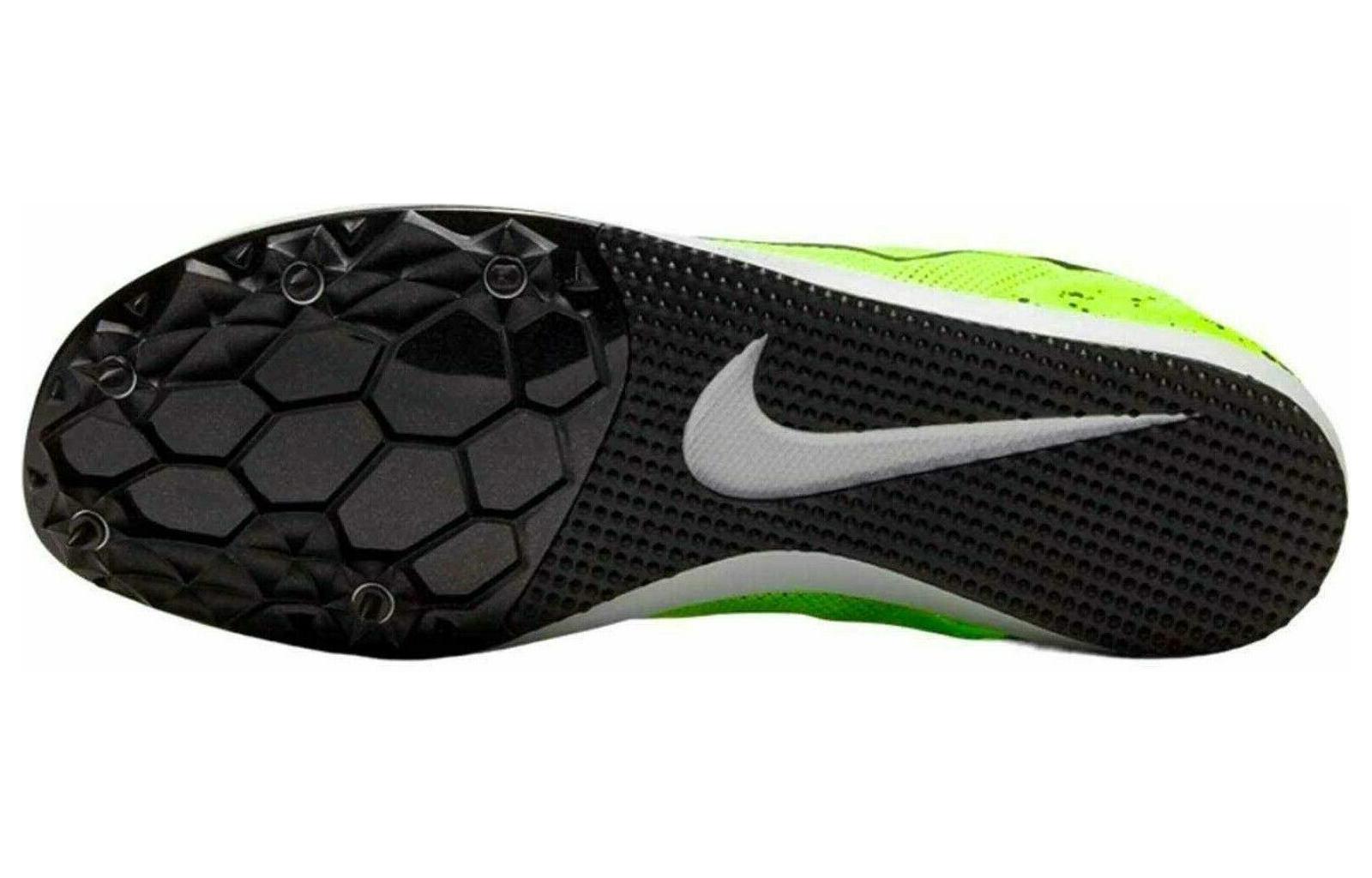 Nike Zoom Rival D 10 Comfortable Cushioning, Wear Resistant Low top Running Shoes Unisex Black Green