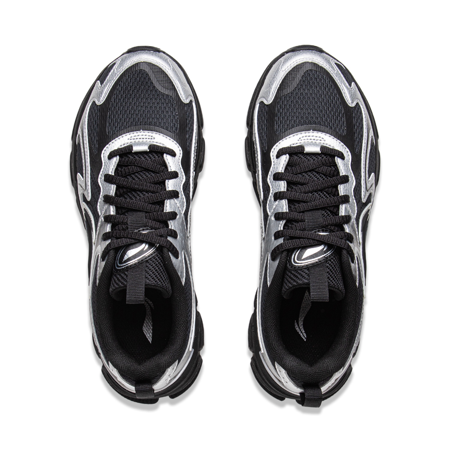 Li Ning Carefree V2 Cushioning Slip Resistant Abrasion Resistant Rebound Low top Running Shoes Women’s Black Silver