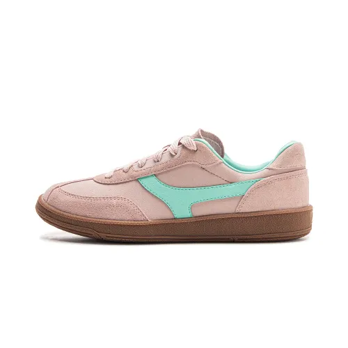 LiNing Yunchuan 2 Slip Resistant, Abrasion Resistant, Lightweight Low top German Army Trainers Women's Light Blush Pink
