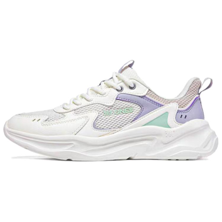 361° Comfortable Cushioning Slip Resistant Lightweight Low top Running Shoes Women’s White Purple