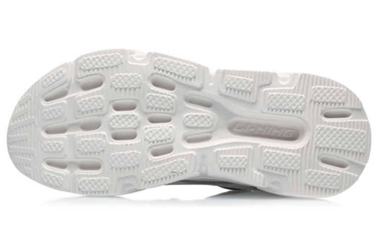 Li Ning Trendy Lightweight Low top Running Shoes Women's White Gray Pink