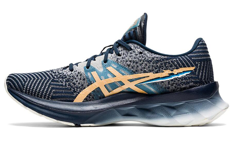 Женские кроссовки ASICS Asics Novablast 1 (серо-синие)