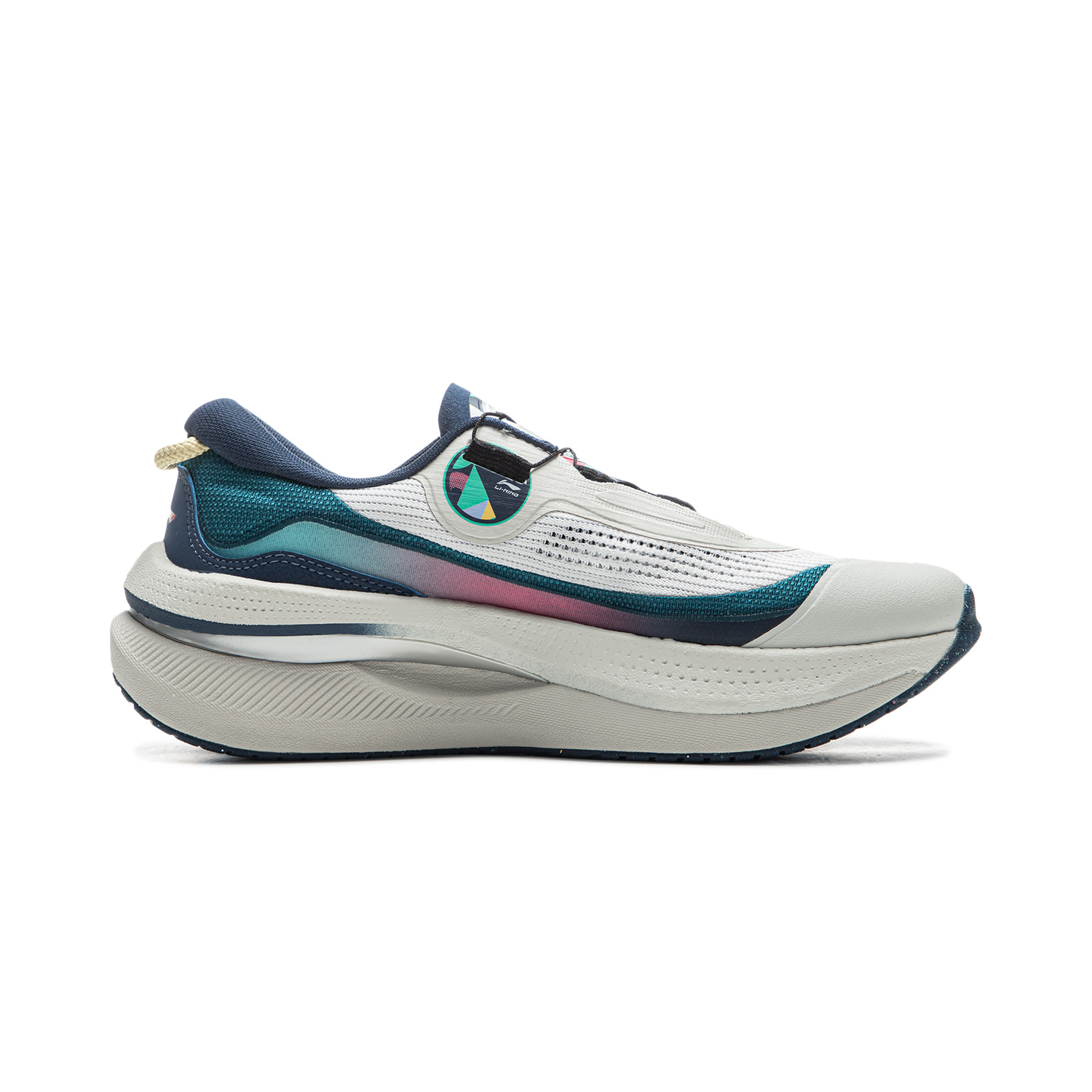 Li Ning Cushioning Slip Resistant Abrasion Resistant Breathable Support Rebound Low top Running Shoes Women’s Blue