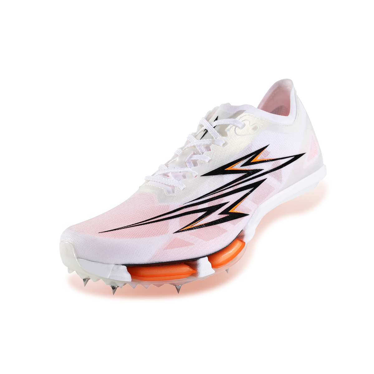 RANDONGLI Low top Running Shoes Unisex White Orange