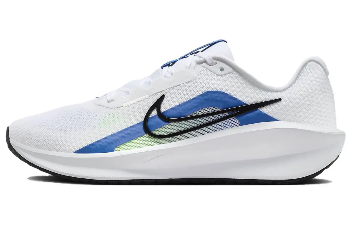 Nike Downshifter 13 White Star Blue Green Strike Black