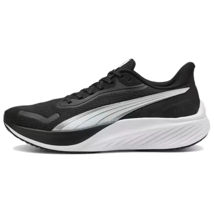 PUMA Pounce Lite Breathable Low top Casual Running Shoes Men's Black White
