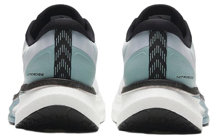 Anta Lace Up Slip Resistant Abrasion Resistant Slip Resistant Abrasion Resistant Low top Running Shoes Men’s Gray Black