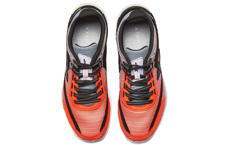 XTEP Race 160 Marathon Textile, Synthetic Leather Cushioning, Wear Resistant Low top Running Shoes Women’s Orange Gray