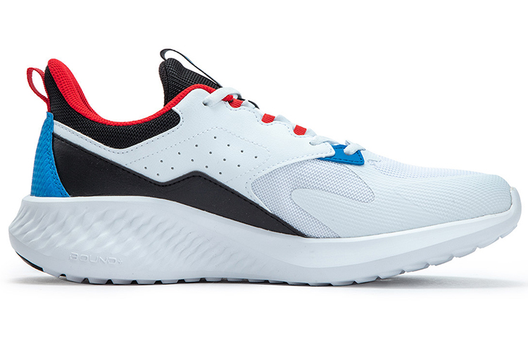 361° Mesh Abrasion Resistant Cushioning Lightweight Low top Running Shoes Men’s White Red