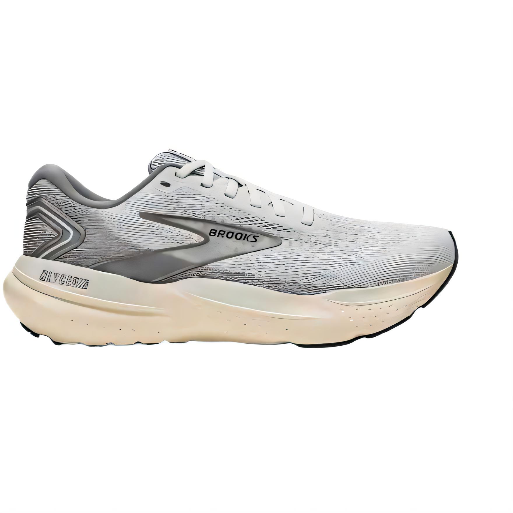 Brooks Glycerin 21 Mesh Cushioning Abrasion Resistant Coverage Low top Running Shoes Men’s Gray