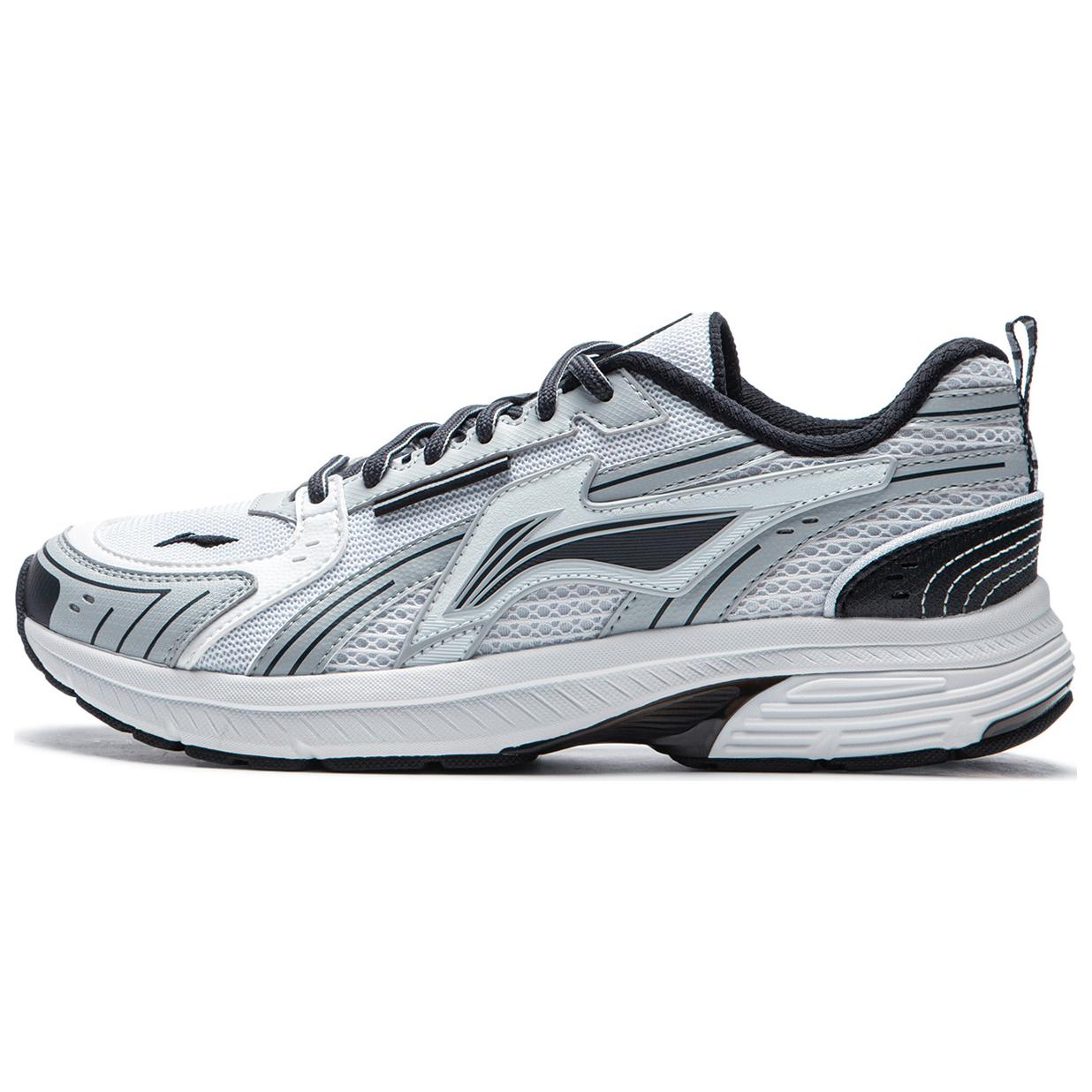 Li Ning Fuyao 1.5 Fabric Cushioning Slip Resistant Abrasion Resistant Low top Running Shoes Women’s White Gray