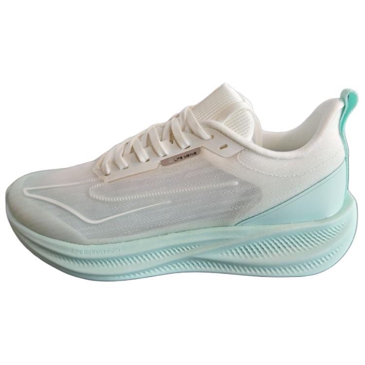 Erke Slip Resistant Abrasion Resistant Slip Resistant Abrasion Resistant Low top Sprint Running Shoes Men’s White Green