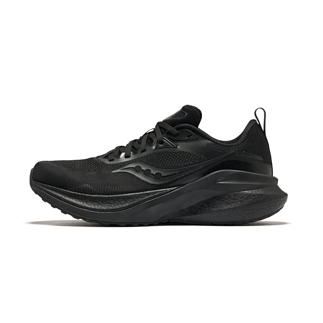 Saucony MARSHAL ROUTE Versatile Low top Casual Training City Commuting Running Shoes Unisex Black
