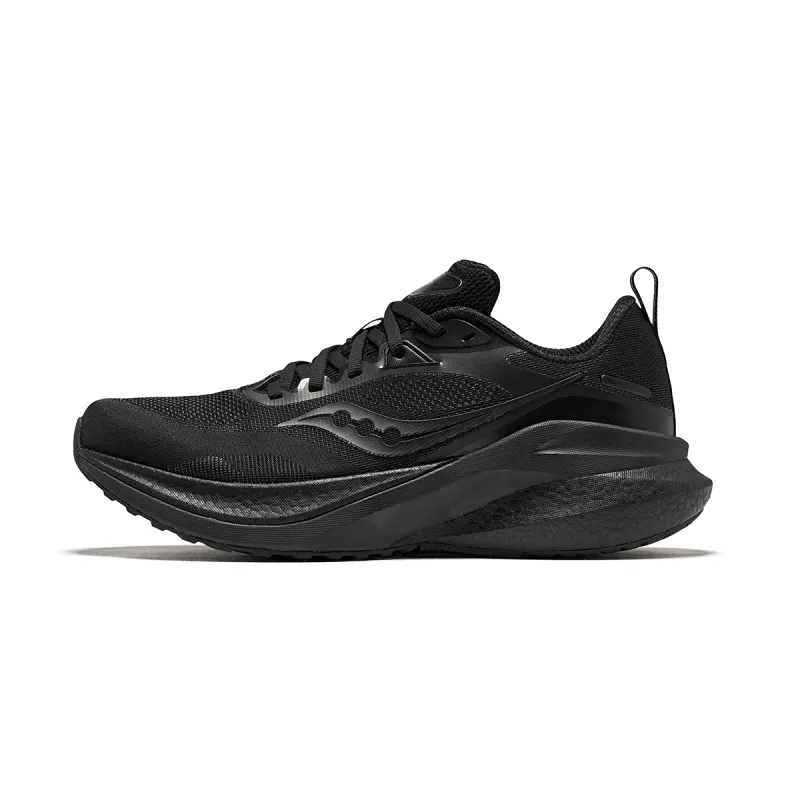 Saucony MARSHAL ROUTE Versatile Low top Casual Training City Commuting Running Shoes Unisex Black