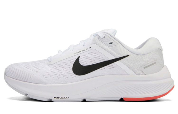 Nike Zoom Structure 24 Comfortable Fabric Shoes Absorbing and Wear-Resistant Low Top Casual Running Shoes Women's White