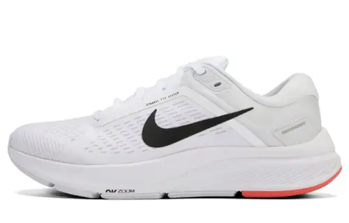 Nike Zoom Structure 24 Comfortable Fabric Shoes Absorbing and Wear-Resistant Low Top Casual Running Shoes Women's White