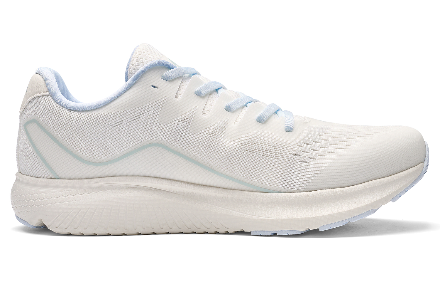 Kappa Cushioning Rebound Lightweight Breathable Slip Resistant Low top Running Shoes Unisex White Blue
