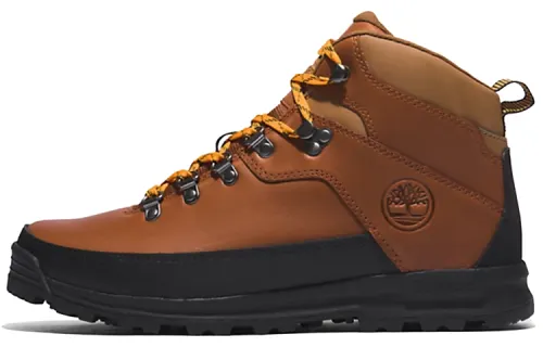 Timberland World Hiker Abrasion Resistant Abrasion Resistant Ankle Length Outdoor Boots Brown Black
