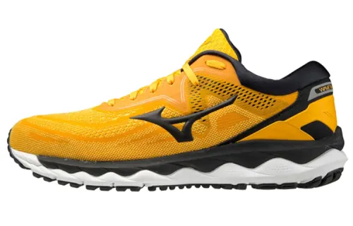 Mizuno Wave Sky 4 Running Shoes Unisex Low Top Black/Yellow