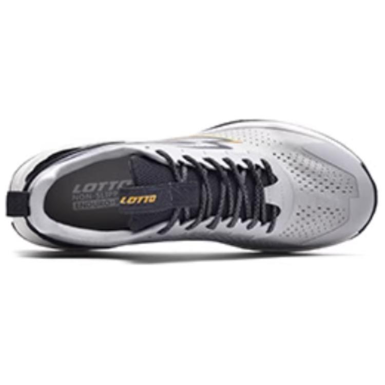 LOTTO Slip Resistant Abrasion Resistant Low top Running Shoes Men’s Gray Black