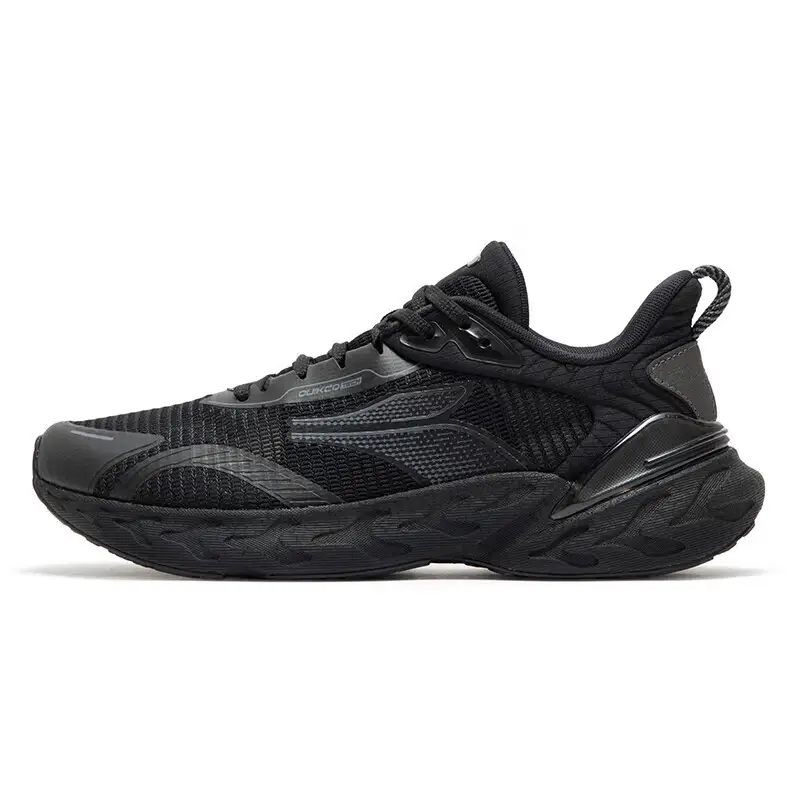 361° Popping Foam Cushioning Breathable Low top Training Running Shoes Men’s Black Gray