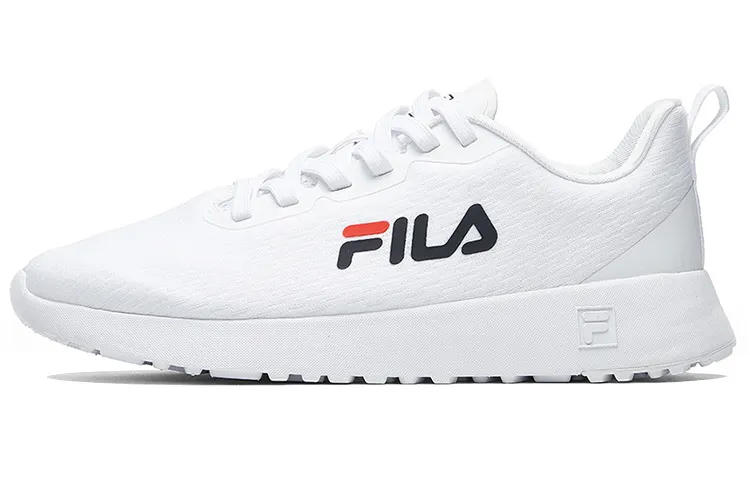 FILA Abrasion Resistant Textile, Mesh Low top Running Shoes Men's White